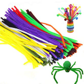 Pipe Cleaners 200pcs Art Crafts Chenille Stems for Christmas DIY Art Craft Projects Decoration Supplies, 6mmx30cm